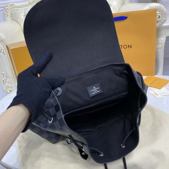 Louis Vuitton Damier Graphite hristopher MM N41379 Louis Vuitton Damier Graphite hristopher MM N41379