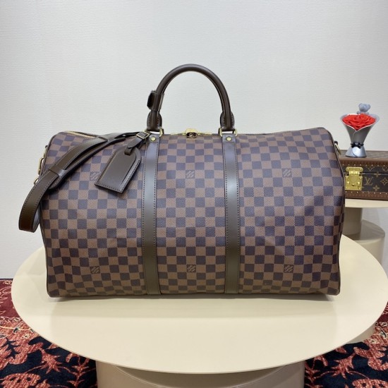 Louis Vuitton Damier Ebene Keepall Bandoulière 50 N41416 Louis Vuitton Damier Ebene Keepall Bandoulière 50 N41416