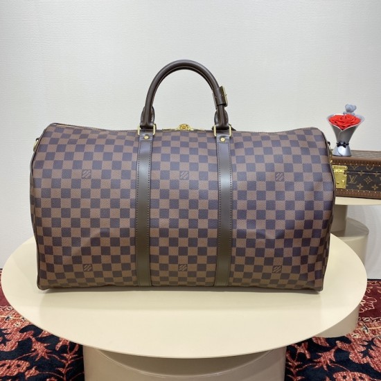 Louis Vuitton Damier Ebene Keepall Bandoulière 50 N41416 Louis Vuitton Damier Ebene Keepall Bandoulière 50 N41416
