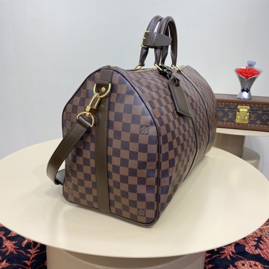 Louis Vuitton Damier Ebene Keepall Bandoulière 50 N41416 Louis Vuitton Damier Ebene Keepall Bandoulière 50 N41416