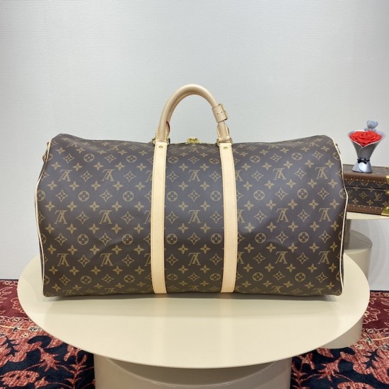 Louis Vuitton Monogram Canvas Keepall Bandoulière 55 M41414 Louis Vuitton Monogram Canvas Keepall Bandoulière 55 M41414