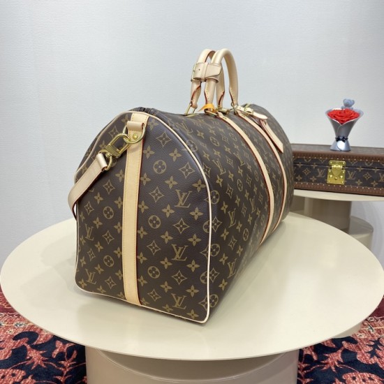 Louis Vuitton Monogram Canvas Keepall Bandoulière 55 M41414 Louis Vuitton Monogram Canvas Keepall Bandoulière 55 M41414