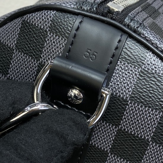 Louis Vuitton Damier Graphite Keepall Bandoulière 55 N41413 Louis Vuitton Damier Graphite Keepall Bandoulière 55 N41413