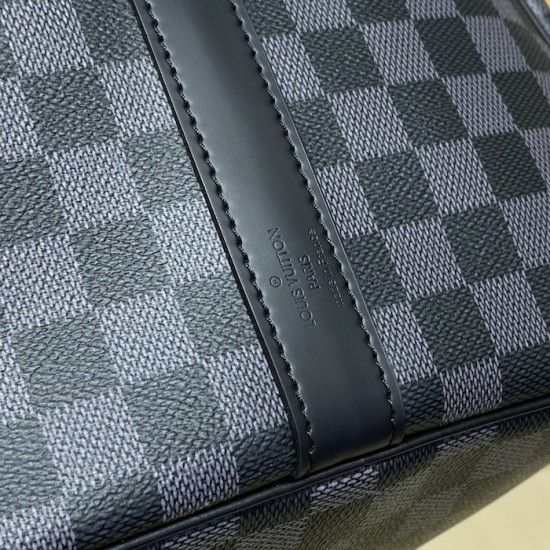 Louis Vuitton Damier Graphite Keepall Bandoulière 55 N41413 Louis Vuitton Damier Graphite Keepall Bandoulière 55 N41413