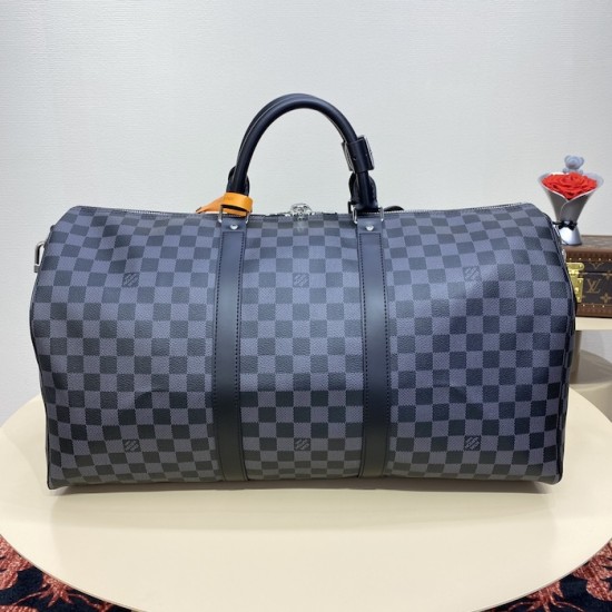 Louis Vuitton Damier Graphite Keepall Bandoulière 50 N41415 Louis Vuitton Damier Graphite Keepall Bandoulière 50 N41415