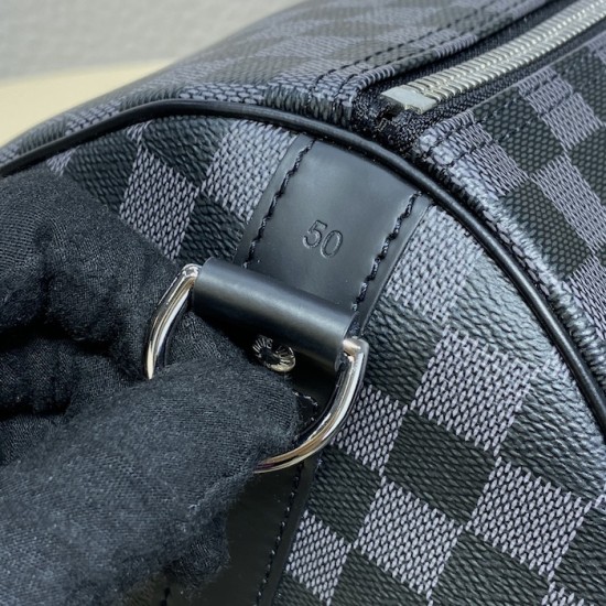 Louis Vuitton Damier Graphite Keepall Bandoulière 50 N41415 Louis Vuitton Damier Graphite Keepall Bandoulière 50 N41415