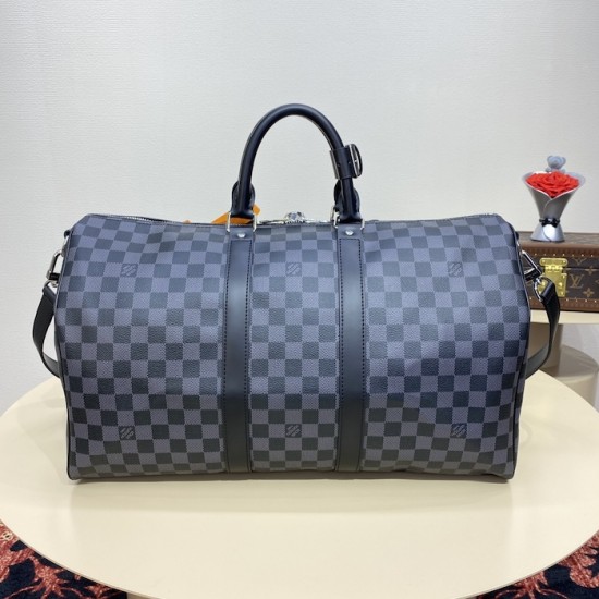 Louis Vuitton Damier Graphite Keepall Bandoulière 45 N41418 Louis Vuitton Damier Graphite Keepall Bandoulière 45 N41418