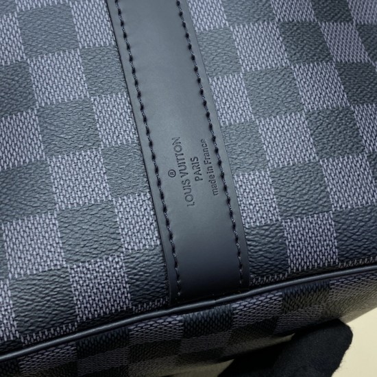 Louis Vuitton Damier Graphite Keepall Bandoulière 45 N41418 Louis Vuitton Damier Graphite Keepall Bandoulière 45 N41418