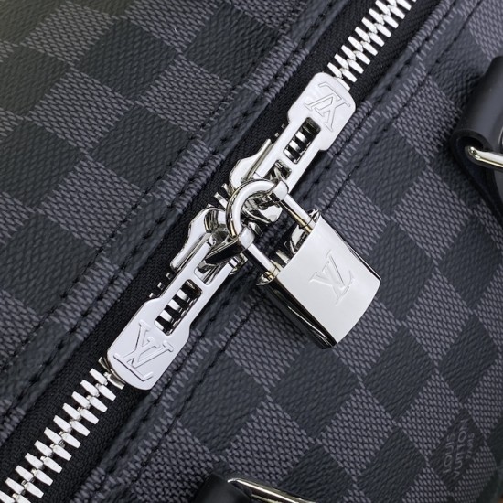 Louis Vuitton Damier Graphite Keepall Bandoulière 45 N41418 Louis Vuitton Damier Graphite Keepall Bandoulière 45 N41418