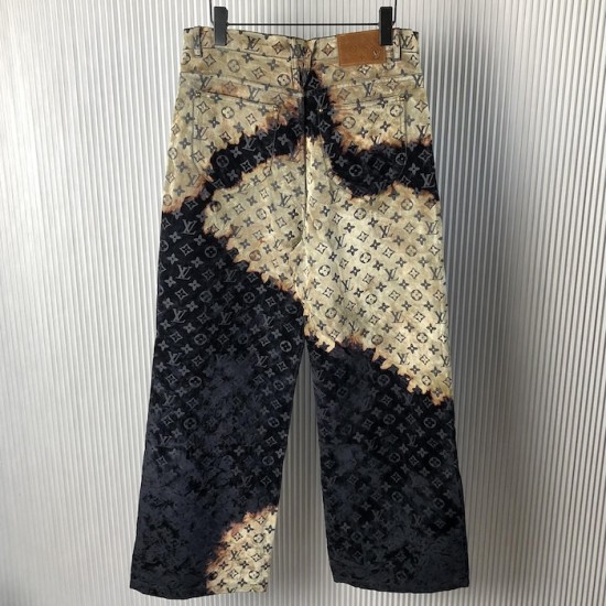 Louis Vuitton Monogram Denim Pants 1AFACE Louis Vuitton Monogram Denim Pants 1AFACE