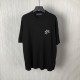 Louis Vuitton Signature Short-Sleeved Cotton Crewneck Black Louis Vuitton Signature Short-Sleeved Cotton Crewneck Black