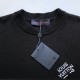 Louis Vuitton Signature Short-Sleeved Cotton Crewneck Black Louis Vuitton Signature Short-Sleeved Cotton Crewneck Black