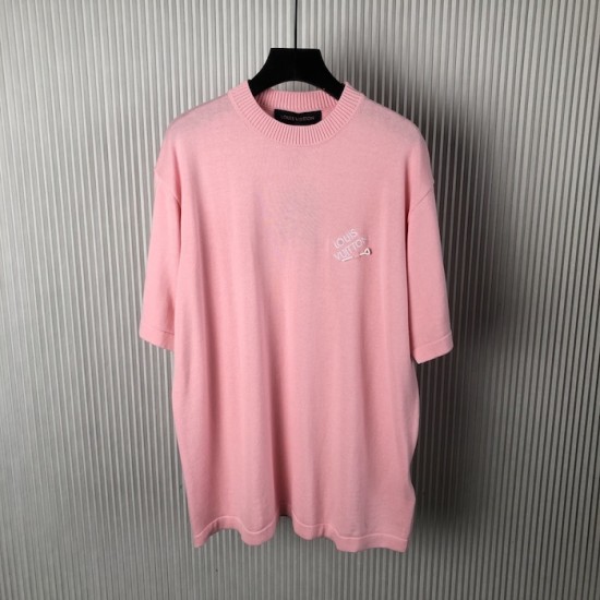 Louis Vuitton Signature Short-Sleeved Cotton Crewneck 1AFPST Louis Vuitton Signature Short-Sleeved Cotton Crewneck 1AFPST