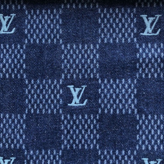 Louis Vuitton Embroidered Damier Denim Shorts 1AFVO9 Louis Vuitton Embroidered Damier Denim Shorts 1AFVO9