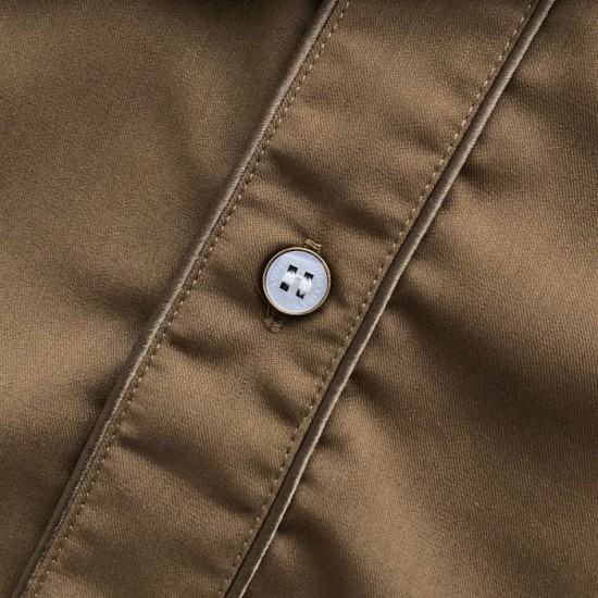 Louis Vuitton Embroidered Long-Sleeved Wool Shirt 1AFXT4 Louis Vuitton Embroidered Long-Sleeved Wool Shirt 1AFXT4