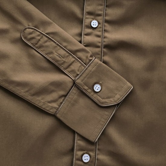 Louis Vuitton Embroidered Long-Sleeved Wool Shirt 1AFXT4 Louis Vuitton Embroidered Long-Sleeved Wool Shirt 1AFXT4