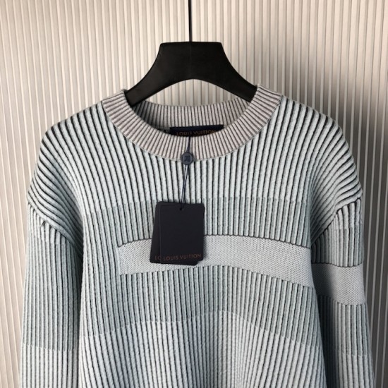 Louis Vuitton LV x Park Seo-Bo Jacquard Cotton Crewneck 1AFXYC Louis Vuitton LV x Park Seo-Bo Jacquard Cotton Crewneck 1AFXYC
