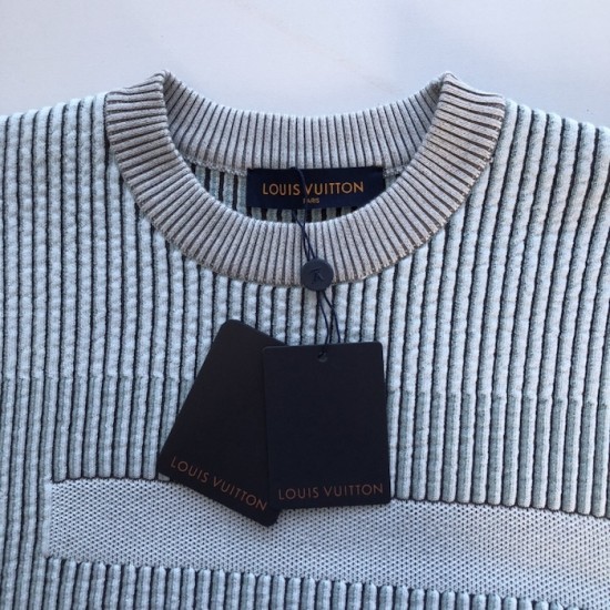 Louis Vuitton LV x Park Seo-Bo Jacquard Cotton Crewneck 1AFXYC Louis Vuitton LV x Park Seo-Bo Jacquard Cotton Crewneck 1AFXYC