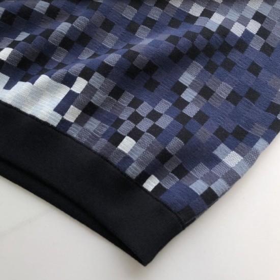 Louis Vuitton LV Lovers Damoflage Jacquard Pullover 1AGHTO Louis Vuitton LV Lovers Damoflage Jacquard Pullover 1AGHTO