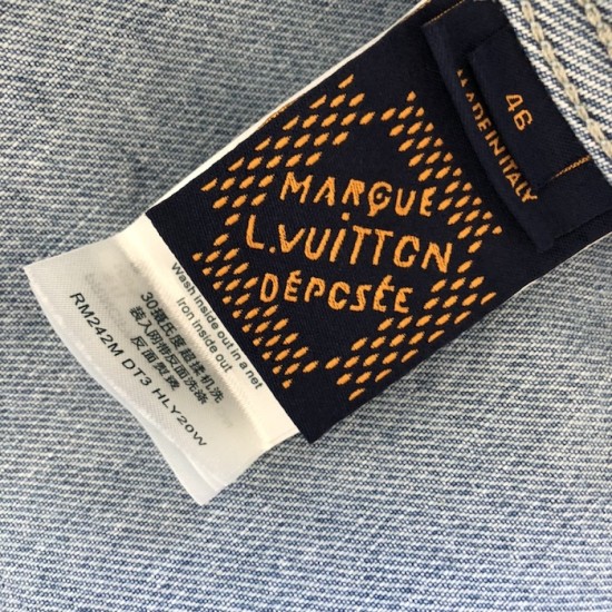 Louis Vuitton Denim Trucker Jacket 1AGING Louis Vuitton Denim Trucker Jacket 1AGING