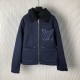 Louis Vuitton Wintery Workwear Denim Jacket 1AGIO7 Louis Vuitton Wintery Workwear Denim Jacket 1AGIO7