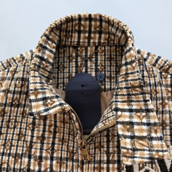 Louis Vuitton Monogram Wool Harrington Blouson 1AGIP7 Louis Vuitton Monogram Wool Harrington Blouson 1AGIP7
