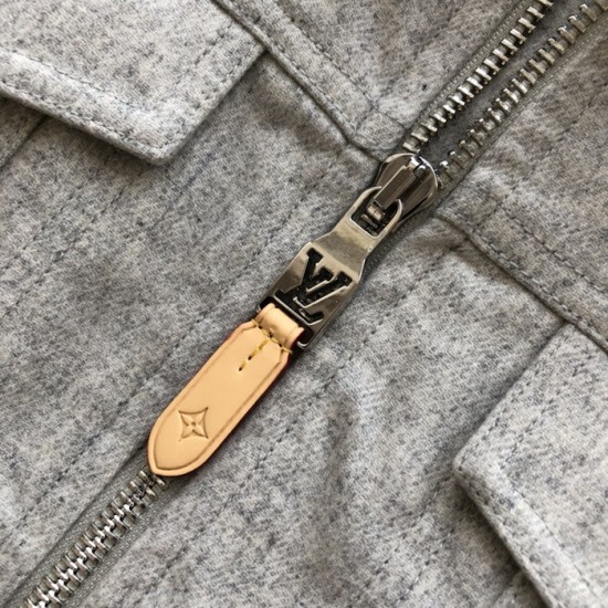Louis Vuitton Wool Blouson With Shearling Collar 1AGIRY Louis Vuitton Wool Blouson With Shearling Collar 1AGIRY