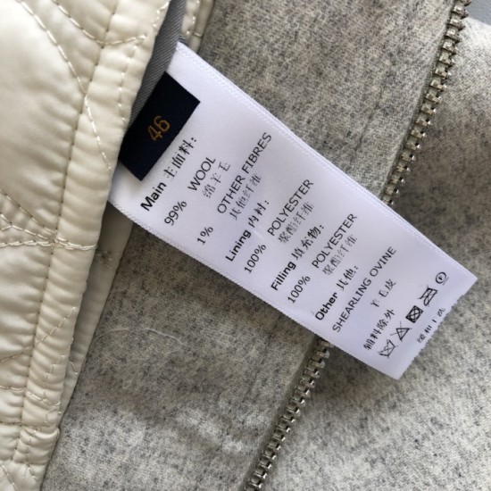 Louis Vuitton Wool Blouson With Shearling Collar 1AGIRY Louis Vuitton Wool Blouson With Shearling Collar 1AGIRY