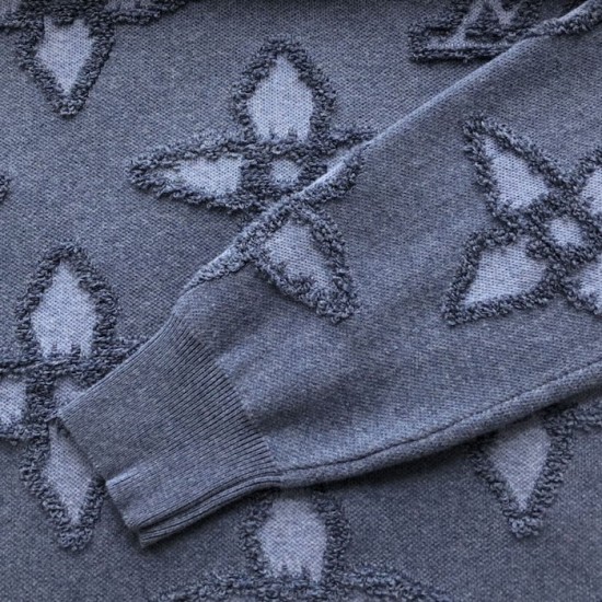 Louis Vuitton Textured Cotton Crewneck 1AGJRE Louis Vuitton Textured Cotton Crewneck 1AGJRE