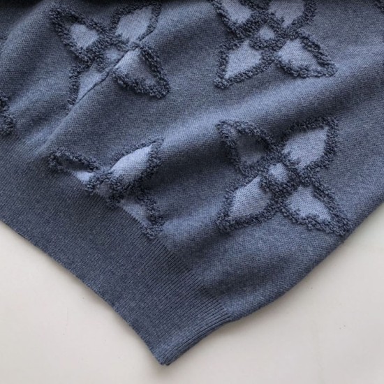 Louis Vuitton Textured Cotton Crewneck 1AGJRE Louis Vuitton Textured Cotton Crewneck 1AGJRE
