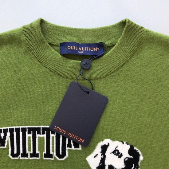 Louis Vuitton Short-Sleeved Cotton Crewneck 1AGJS6 Louis Vuitton Short-Sleeved Cotton Crewneck 1AGJS6