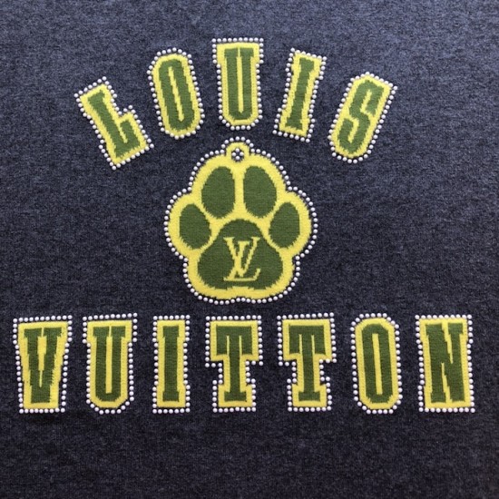Louis Vuitton Embellished Short-Sleeved Cotton Crewneck 1AGJSB Louis Vuitton Embellished Short-Sleeved Cotton Crewneck 1AGJSB