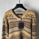 Louis Vuitton Mohair Blend Fair Isle Pullover 1AGJTK Louis Vuitton Mohair Blend Fair Isle Pullover 1AGJTK