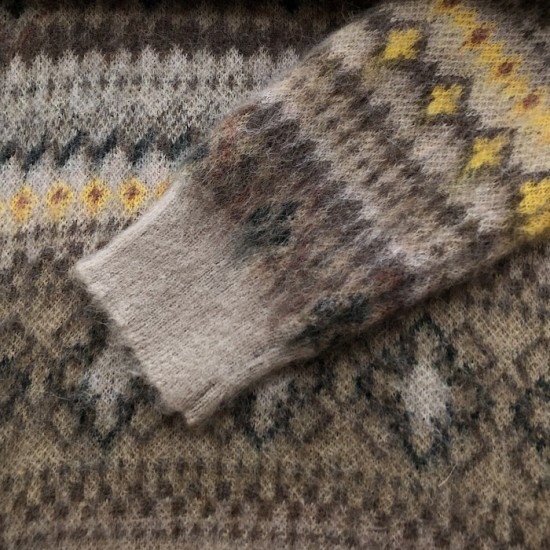 Louis Vuitton Mohair Blend Fair Isle Pullover 1AGJTK Louis Vuitton Mohair Blend Fair Isle Pullover 1AGJTK