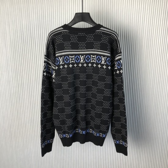 Louis Vuitton Jacquard Wool Pullover 1AGJU8 Louis Vuitton Jacquard Wool Pullover 1AGJU8