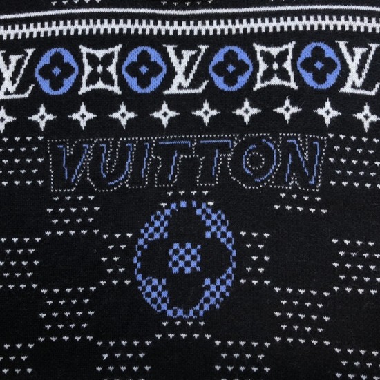 Louis Vuitton Jacquard Wool Pullover 1AGJU8 Louis Vuitton Jacquard Wool Pullover 1AGJU8
