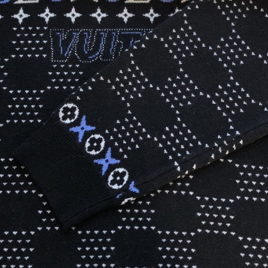 Louis Vuitton Jacquard Wool Pullover 1AGJU8 Louis Vuitton Jacquard Wool Pullover 1AGJU8