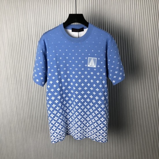 Louis Vuitton Knitted Cotton T-Shirt 1AGJUG Louis Vuitton Knitted Cotton T-Shirt 1AGJUG