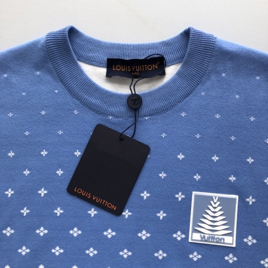 Louis Vuitton Knitted Cotton T-Shirt 1AGJUG Louis Vuitton Knitted Cotton T-Shirt 1AGJUG
