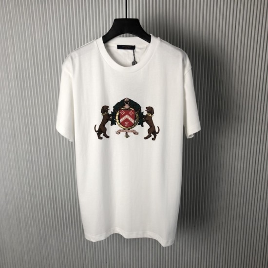 Louis Vuitton Embellished Cotton T-Shirt 1AGJZR Louis Vuitton Embellished Cotton T-Shirt 1AGJZR