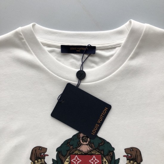 Louis Vuitton Embellished Cotton T-Shirt 1AGJZR Louis Vuitton Embellished Cotton T-Shirt 1AGJZR