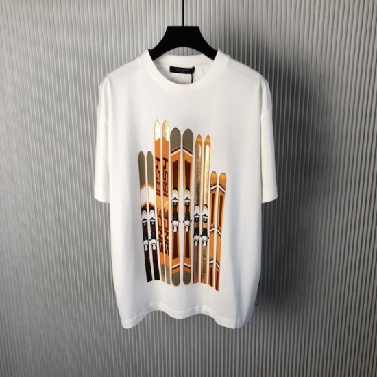 Louis Vuitton Printed Cotton T-Shirt 1AGK25 Louis Vuitton Printed Cotton T-Shirt 1AGK25