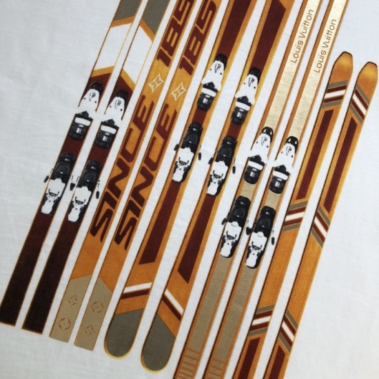 Louis Vuitton Printed Cotton T-Shirt 1AGK25 Louis Vuitton Printed Cotton T-Shirt 1AGK25
