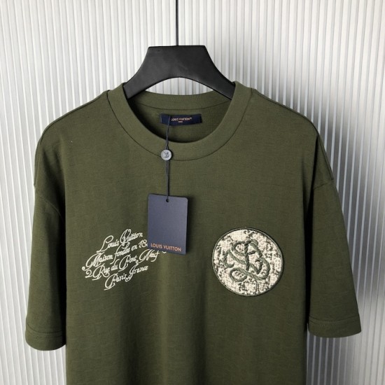 Louis Vuitton Damier Pique T-Shirt 1AGKLJ Louis Vuitton Damier Pique T-Shirt 1AGKLJ