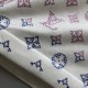 Louis Vuitton Monogram Gradient Embellished Short-Sleeved Crewneck White Louis Vuitton Monogram Gradient Embellished Short-Sleeved Crewneck White