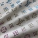 Louis Vuitton Monogram Gradient Embellished Short-Sleeved Crewneck White Louis Vuitton Monogram Gradient Embellished Short-Sleeved Crewneck White