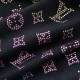 Louis Vuitton Monogram Gradient Embellished Short-Sleeved Crewneck Louis Vuitton Monogram Gradient Embellished Short-Sleeved Crewneck