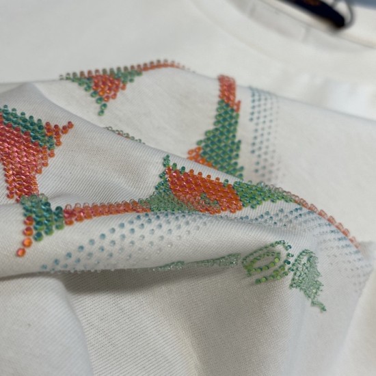 Louis Vuitton Monogram Flower 3D Gradient Print T-Shirt 1AGTRH Louis Vuitton Monogram Flower 3D Gradient Print T-Shirt 1AGTRH