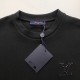 Replica LV Embellished T-Shirt - High-Quality Jersey Fabric Replica LV Embellished Jersey T-Shirt Front View - Luxury Designer Inspired Top