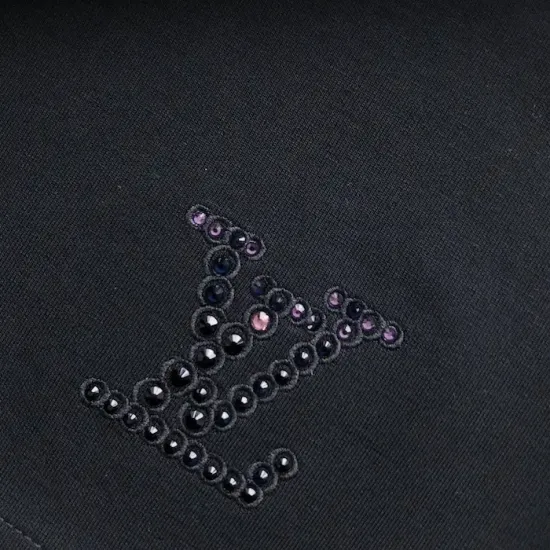 Replica LV Embellished Shorts - Premium Comfort & Style Replica LV Embellished Jersey Shorts - Designer-Inspired Summer Fashion
